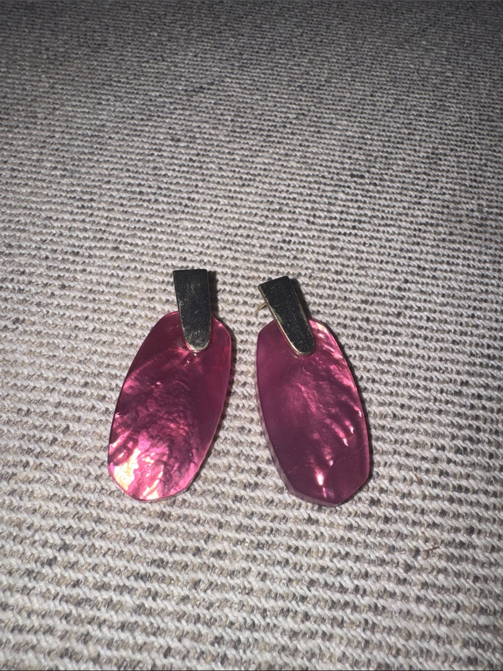 Kendra Scott Pink Iridescent Drop Earrings